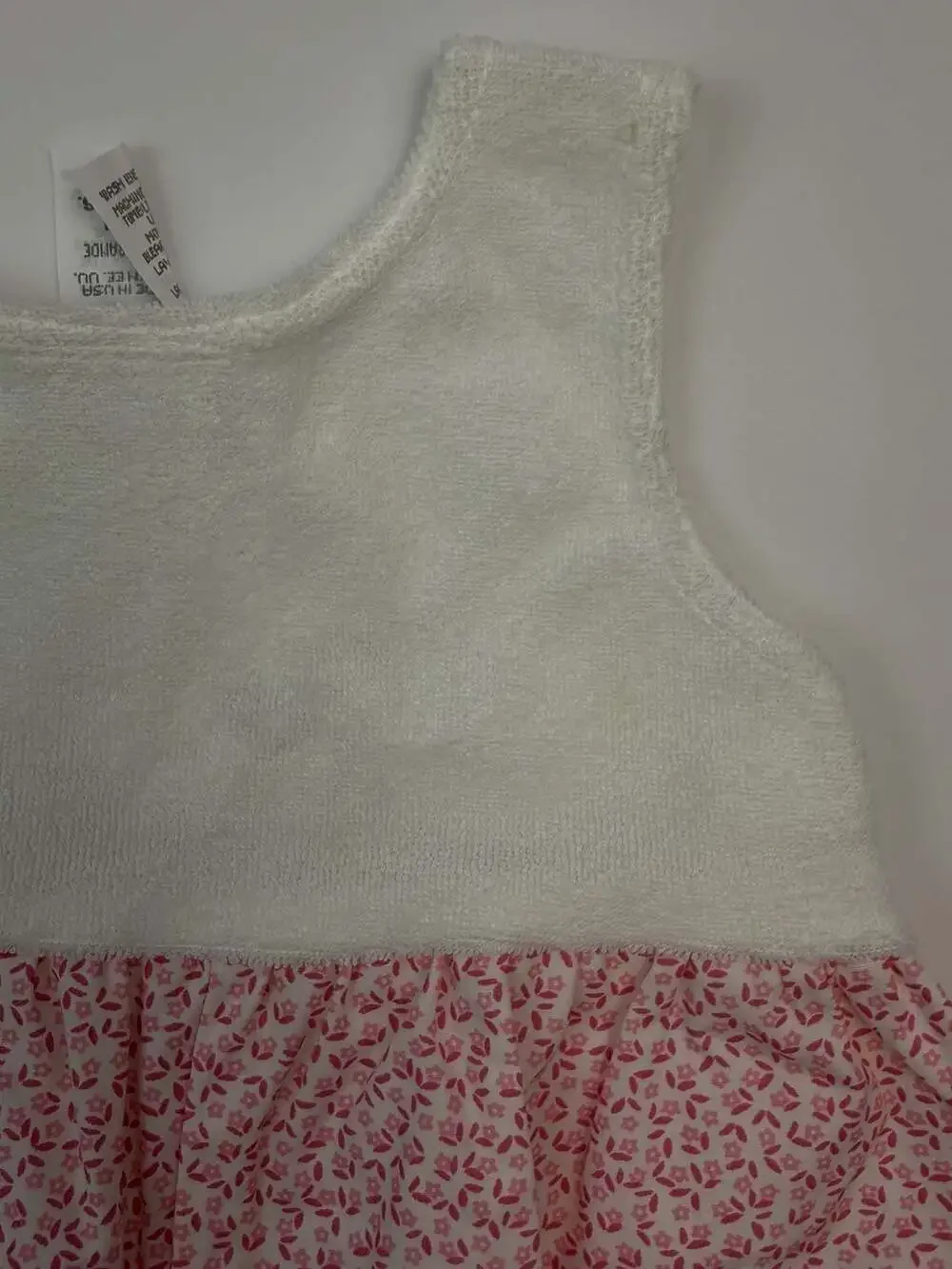 Vintage Carter’s Baby Girl 6-9 Month Bear Bunny Romper Outfit with Bonnet AS IS